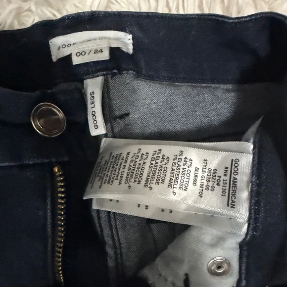 Good American stretch skinny jeans blue600 great condition - Picture 4 of 6